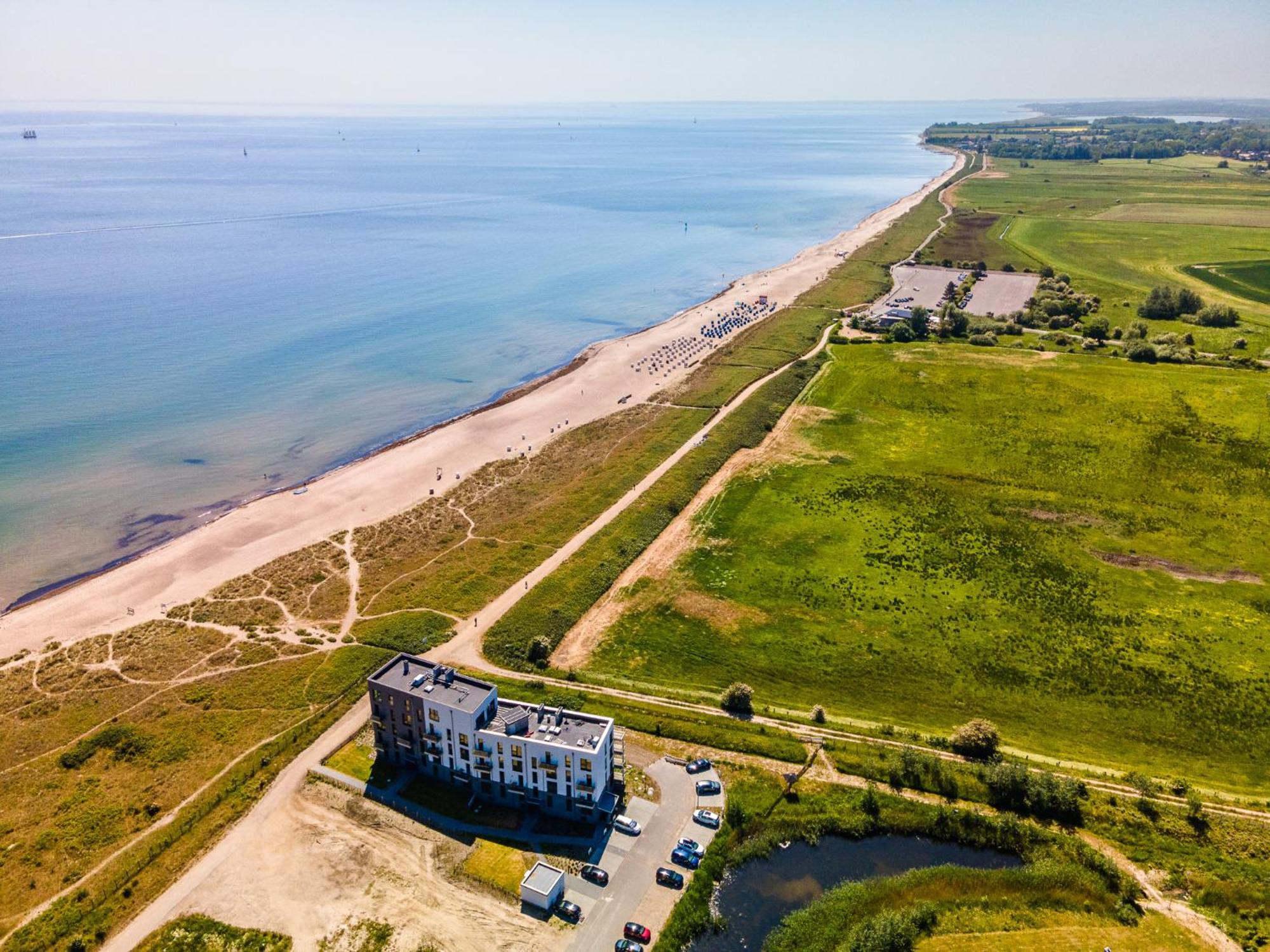 Beachterracefour- Eg, Meerblick, Terrasse, Kamin, Sauna Olpenitz Esterno foto