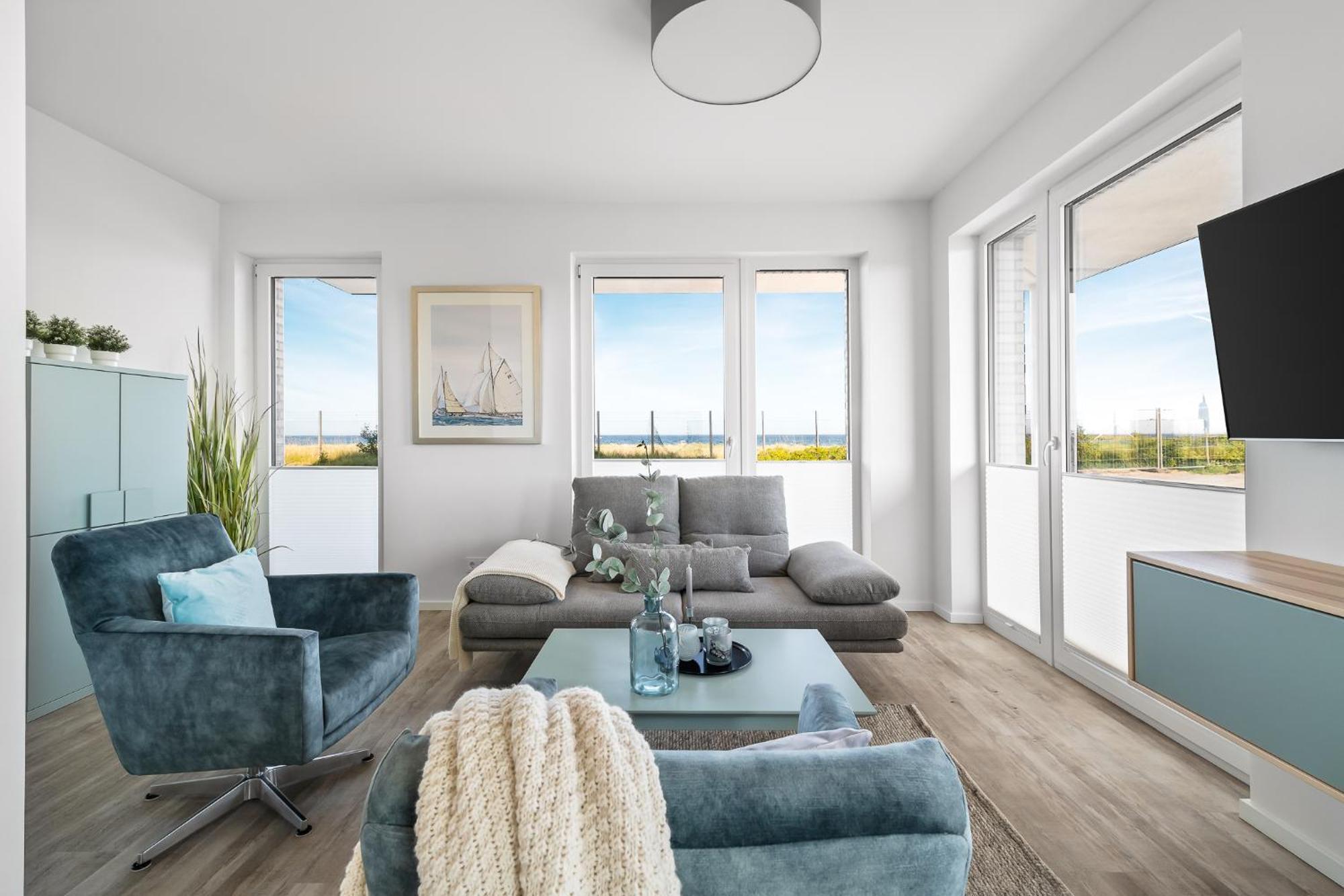 Beachterracefour- Eg, Meerblick, Terrasse, Kamin, Sauna Olpenitz Esterno foto