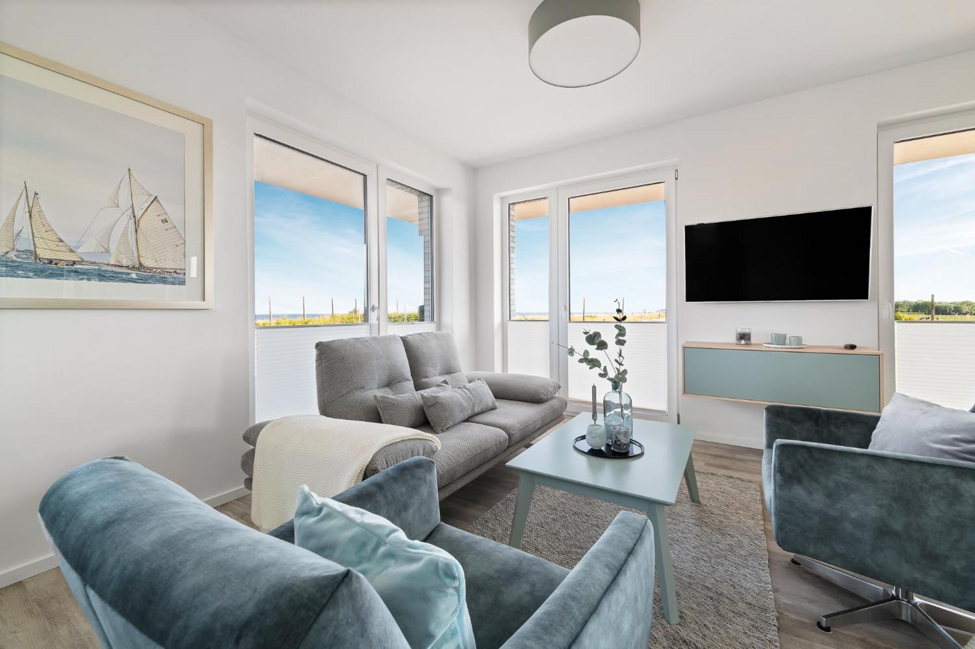 Beachterracefour- Eg, Meerblick, Terrasse, Kamin, Sauna Olpenitz Esterno foto